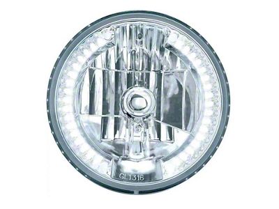 Chevy Headlight, Crystal White With LEDs, 1949-54