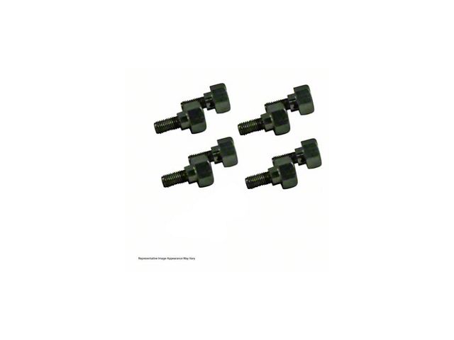 Chevy-GMC Truck Hood Hinge Bolt Kit, 8 Piece Black Stainless Steel