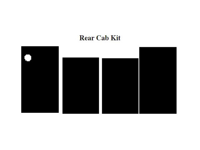 Chevy & GMC Truck Insulation, Quiet Ride, Cab, Rear, 1947-1953