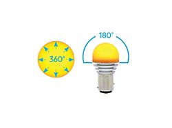 Chevy-GMC Truck LED Parking Light Bulb, Dual Contact 1157-Amber
