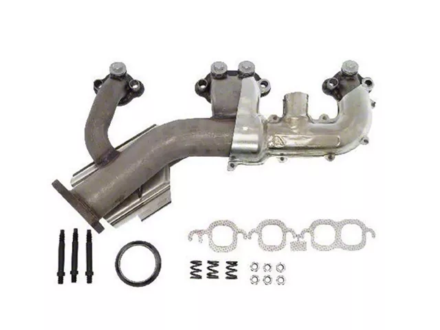 Chevy & GMC Truck Manifold. Exhaust, Right, 5.7L 350ci , Stainless Steel, 1985-1988