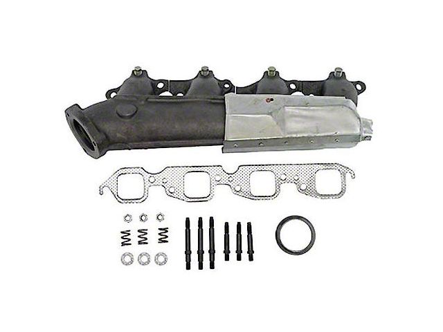 Chevy & GMC Truck Manifold. Exhaust, Right, 7.4L 454ci , w/Heat Shield, 1988-1995