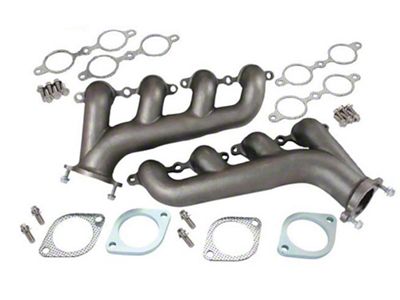 Chevy-GMC Truck Rear Dump Cast Iron LS/Vortec Exhaust Manifolds, Raw