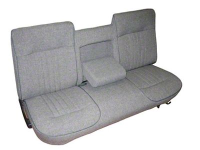 Chevy & GMC Truck Seat Cover, Bench, Extended Cab, Front and Rear, Two-Tone, Velour, With Center Arm Rest, 1988-1995