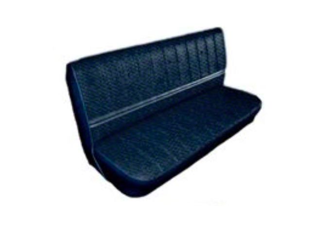 Chevy & GMC Truck Seat Cover, Rear Bench Seat, Crew Cab, Vinyl, w/Regal Velour Inserts, 1981-1987