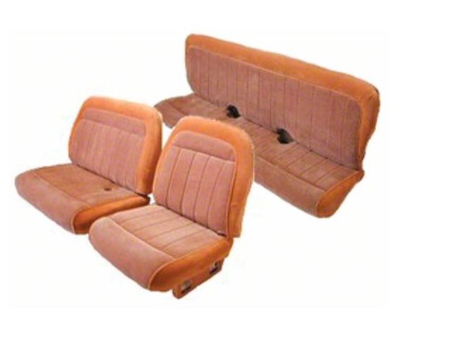 Chevy & GMC Truck Seat Cover, Bench Seat, Front and Rear, Extended Cab, Madrid Grain Vinyl, 1988-1991