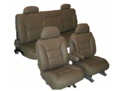 Chevy & GMC Truck Seat Cover, Front Bucket, Rear Bench, Extended Cab, Velour, Silverado, 1995-1998
