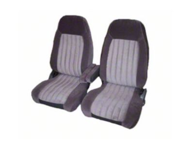 Chevy & GMC Truck Seat Cover, Front Bucket, Rear Bench, Extended Cab, Velour, Two-Tone, 1988-1995