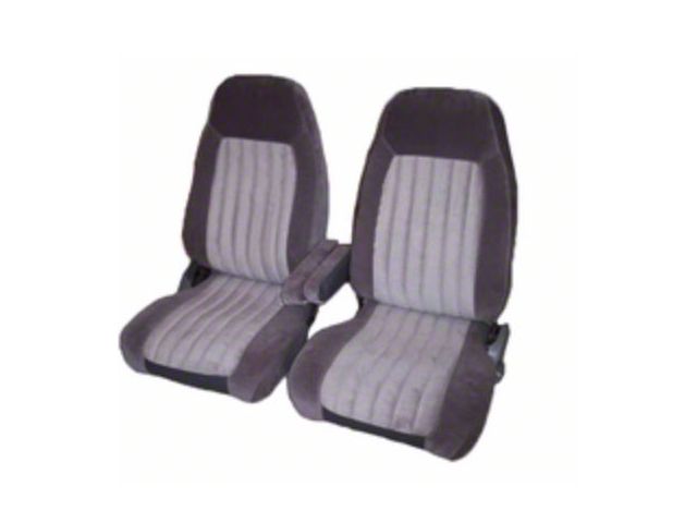 Chevy & GMC Truck Seat Cover, Bucket, Standard Cab, Velour,Two-Tone, 1988-1995