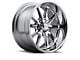 Chevy-GMC Truck US Mags U110 Rambler Wheel, 5x5 Bolt Pattern, Chrome, 20