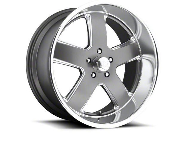 Chevy-GMC Truck US Mags U118 Hustler Wheel, 5x5 Bolt Pattern, Matte Gun Metal, 22