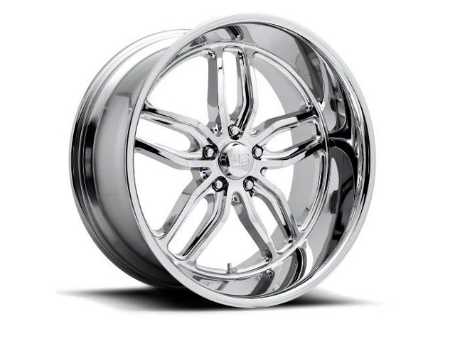 Chevy-GMC Truck US Mags U127 C-Ten Wheel, 5x5 Bolt Pattern, 1mm Offset, Chrome, 22