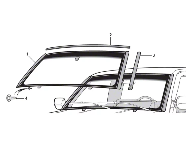 Chevy & GMC Truck Windshield, Tinted, 1988-2003