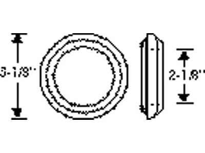 Chevy Grommet, Gas Filler Neck (1949 Fleetline; 1949 Styleline Deluxe)