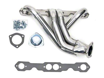 Chevy Header, Shorty, 3, 4 Length, Ceramic Coated, Left Hand, Small Block, 1955-1957