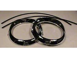 Headlight Bezels,Chrome, Best, 1956