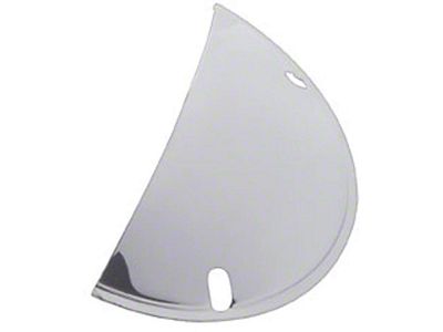 Chevy Headlight Shields, 7 Half Moon, Chrome, 1949-1954