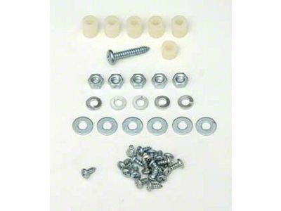 Chevy Heater Box Screws, Washers & Fasteners, Deluxe, 1955-1956