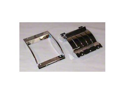 Chevy Heater Control Bezel Set, Deluxe, 1957