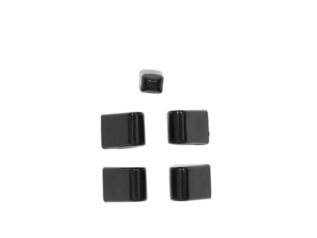 Heater Level Control Knobs; Black (1957 150, 210, Bel Air)