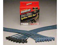 HEI Blue Spark Plug Wires, Moroso (55-57 Chevy Bel Air; 55-57 Chevy 150; 55-57 Chevy 210; 55-57 Chevy Nomad)