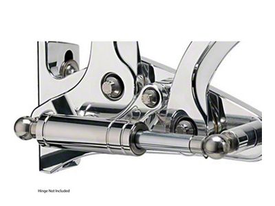 Chevy Hex Hood Hinge Bolt Kit, Polished, 1955-1956