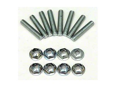 Chevy Hood Bar Stud & Nut Hardware Kit, 1956