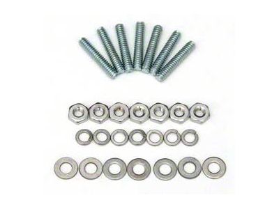 Chevy Hood Bar Stud, Nut & Washer Hardware Kit, 1955