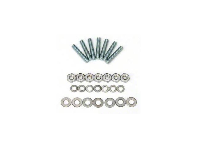 Chevy Hood Bar Stud, Nut & Washer Hardware Kit, 1955