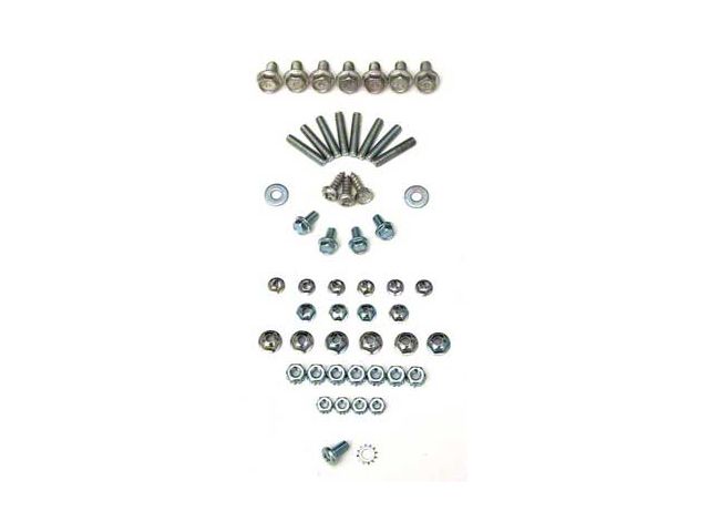 Chevy Hood Bolt, Stud, Nut & Screw Fastener Kit, 1957