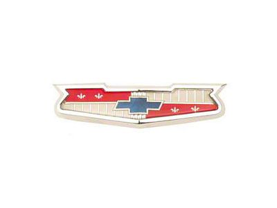 Chevy Hood Emblem Assembly, Show Quality, 1956 V8