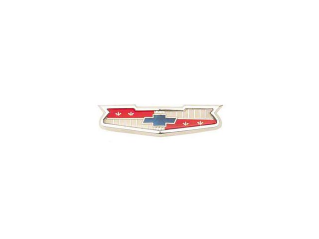 NOS Style 1956 Chevy Hood Emblem (8 Cylinder) With Hardware - Made In USA!