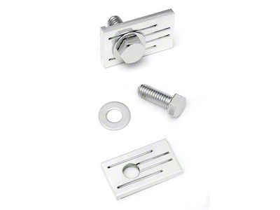 OPR Chevy Hood Hinge Bracket Kit, Polished Aluminum, 1957