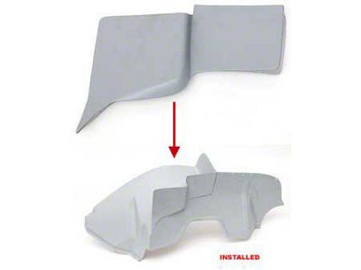 OPR Chevy Hood Hinge Covers, Fiberglass, 1957