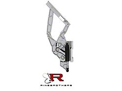 Ringbrothers Air Frame Hood Hinge Kit for Steel Hoods; Natural Billet (1957 150, 210, Bel Air, Nomad)