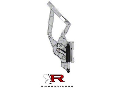 Ringbrothers Air Frame Hood Hinge Kit for Steel Hoods; Natural Billet (1957 150, 210, Bel Air, Nomad)