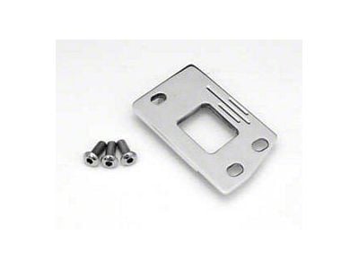 Chevy Hood Latch Plate, Extra Clearance, Polished Billet Aluminum, 1955-1957