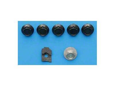 Chevy Hood Latch & Striker Plate Screw Set, 1955-1957