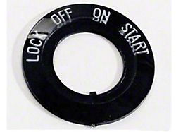 Chevy Ignition Bezel Insert, Plastic, Bel Air, 1955-1956