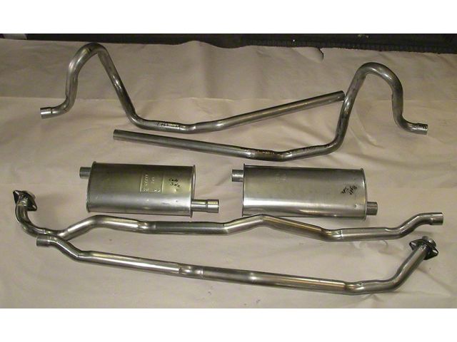 Chevy II - Nova Dual Exhaust System For V8, Stainless Steel, 1965-1967