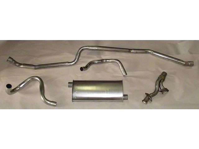 Chevy II - Nova Single Exhaust System For 4 & 6 Cylinder, Stainless Steel, 1968-1972