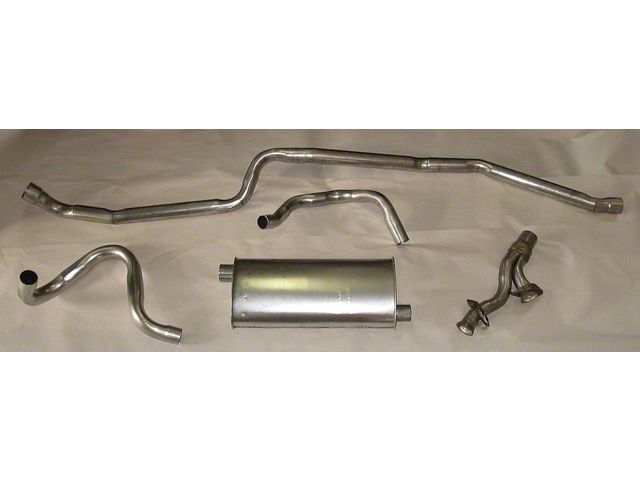 Chevy II - Nova Single Exhaust System For V8, Stainless Steel, 1963-1974