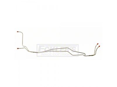 Chevy II Or Nova Transmission Cooler Line, Six Cylinder, Two Piece Stainless Steel 1968-1969