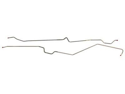 Main Fuel Line, 5/16, V8, 2 Piece, Steel (62-64 Chevy II)