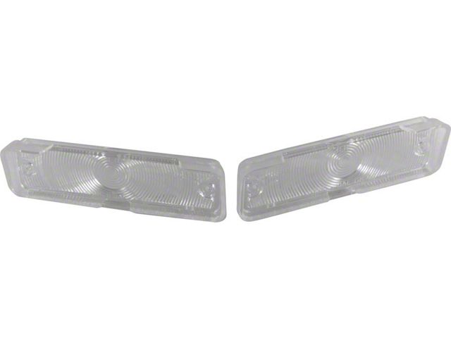 Chevy II Parking Light Lenses, Clear, 1966-1967
