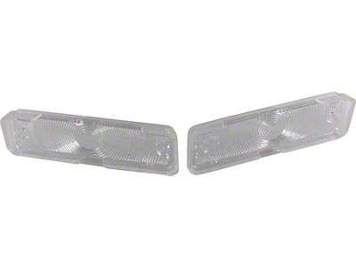 Chevy II Parking Light Lenses, Clear, 1966-1967
