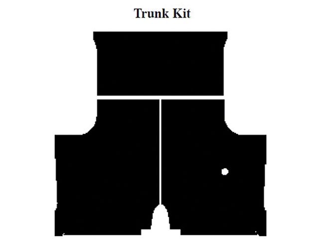 Chevy Impala Insulation, QuietRide, AcoustiShield, Trunk Kit, Coupe, 1959-1960