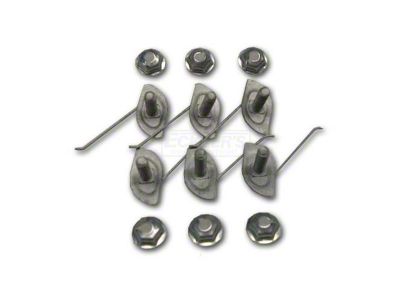 Chevy Impala Trunk Lid Molding Clip Set, Without V-Clip, 1961