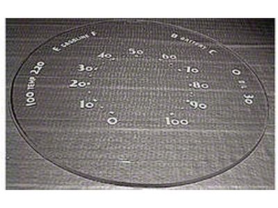 Chevy Instrument/Speedometer Lens, Dash, 1949-1950
