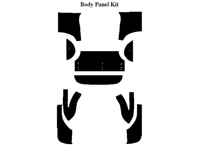 Chevy Insulation, QuietRide, AcoustiShield, Body Panel Kit,Coupe, 1955